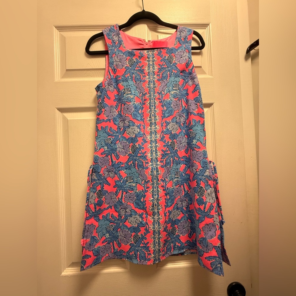 Lilly Pulitzer Pink and Blue Floral Dress